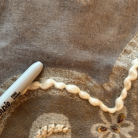 PURSET 100% Wool Beaded Scarf - Picture 10 of 11